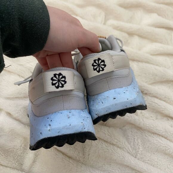 Nike Crater Remixa WITH BOX | Gray fog chambray blue sneakers - Picture 4 of 9